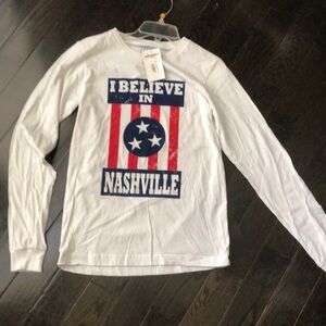 I believe in Nashville long sleeve white T-shirt size small! NWT!